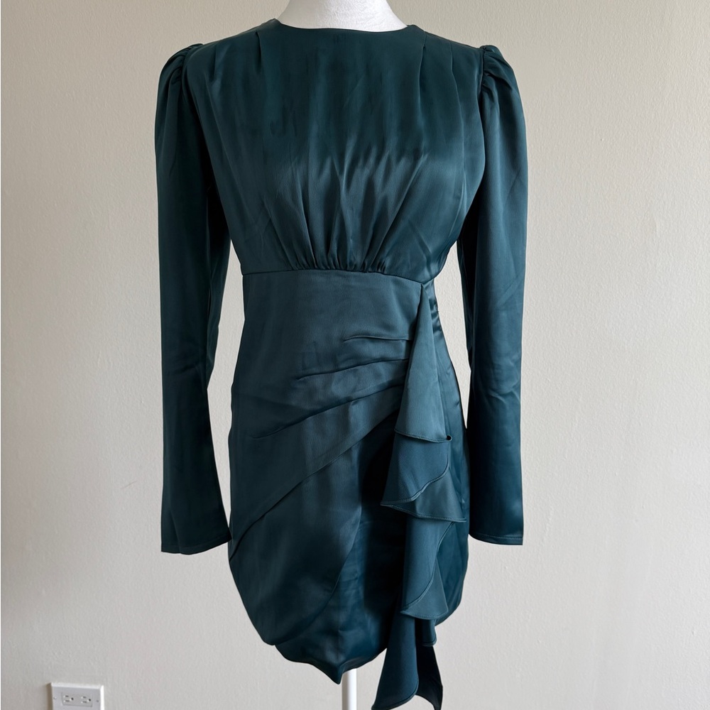 Lea&Viola Teal Long Sleeve Dress